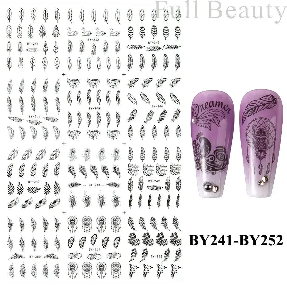 Adesivi per unghie ad acqua con decalcomania del drago Cursore di design per unghie di Capodanno Sfregamento su adesivi per trasferimento Decorazione Accessori per manicure Strumento