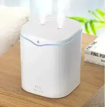 Umidificatore a doppio spruzzo di grande capacità Usb Home Camera da letto 2L Rifornitore d'acqua silenzioso Purificatore d'aria Diffusore d'acqua wireless Ufficio (Copia)