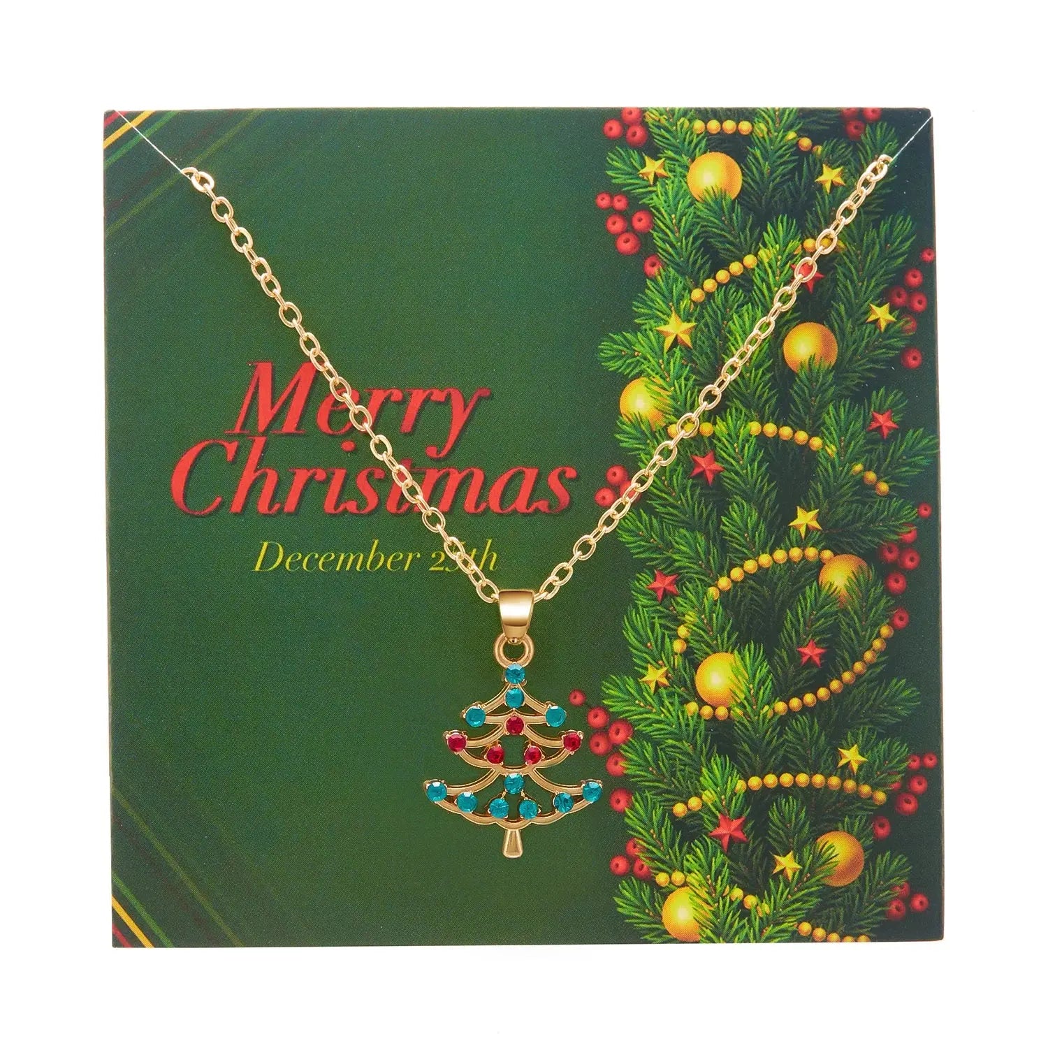 Capodanno Nuovo simpatico albero di Natale Collezione Collana Natale Fiocco di neve Collana con ciondolo Babbo Natale Gioielli per feste