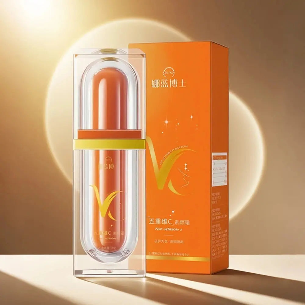 Crema per il viso, Crema per il viso alla vitamina C, Tocco leggero, Idratante, Cura della pelle, Crema idratante VC Block Conceal