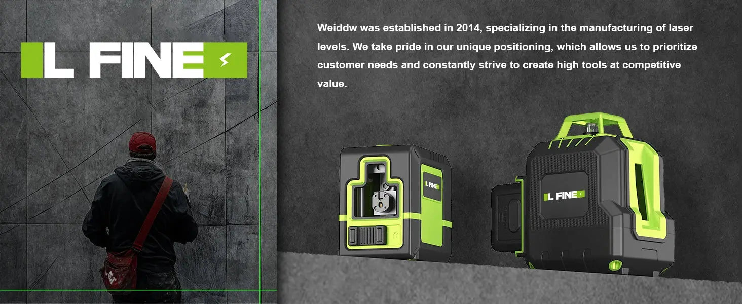 Lfine Livello Laser 2 Linee Croce Livello Verde Laser Orizzontale Verticale Nivel Laser automatico 360 ° Strumenti di livello laser autolivellanti