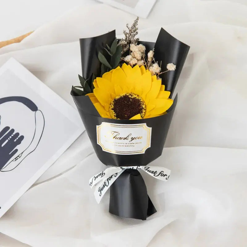 Mini bouquet di fiori artificiali di sapone rosa per il Ringraziamento, San Valentino, Capodanno, Compleanno, Festa di nozze, Regali, Decorazione della casa