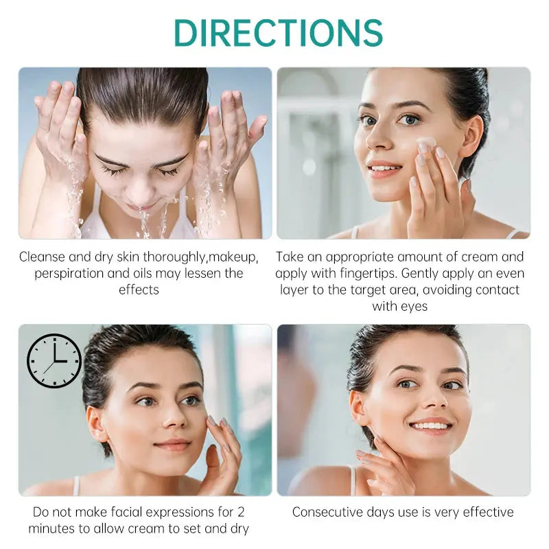 AUQUEST 5 secondi Crema per il viso antirughe Dissolvenza Linee sottili Istantaneo Anti invecchiamento Rassodante Lifting Crema per il viso Cura della pelle